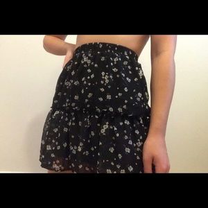 flowered skirt
